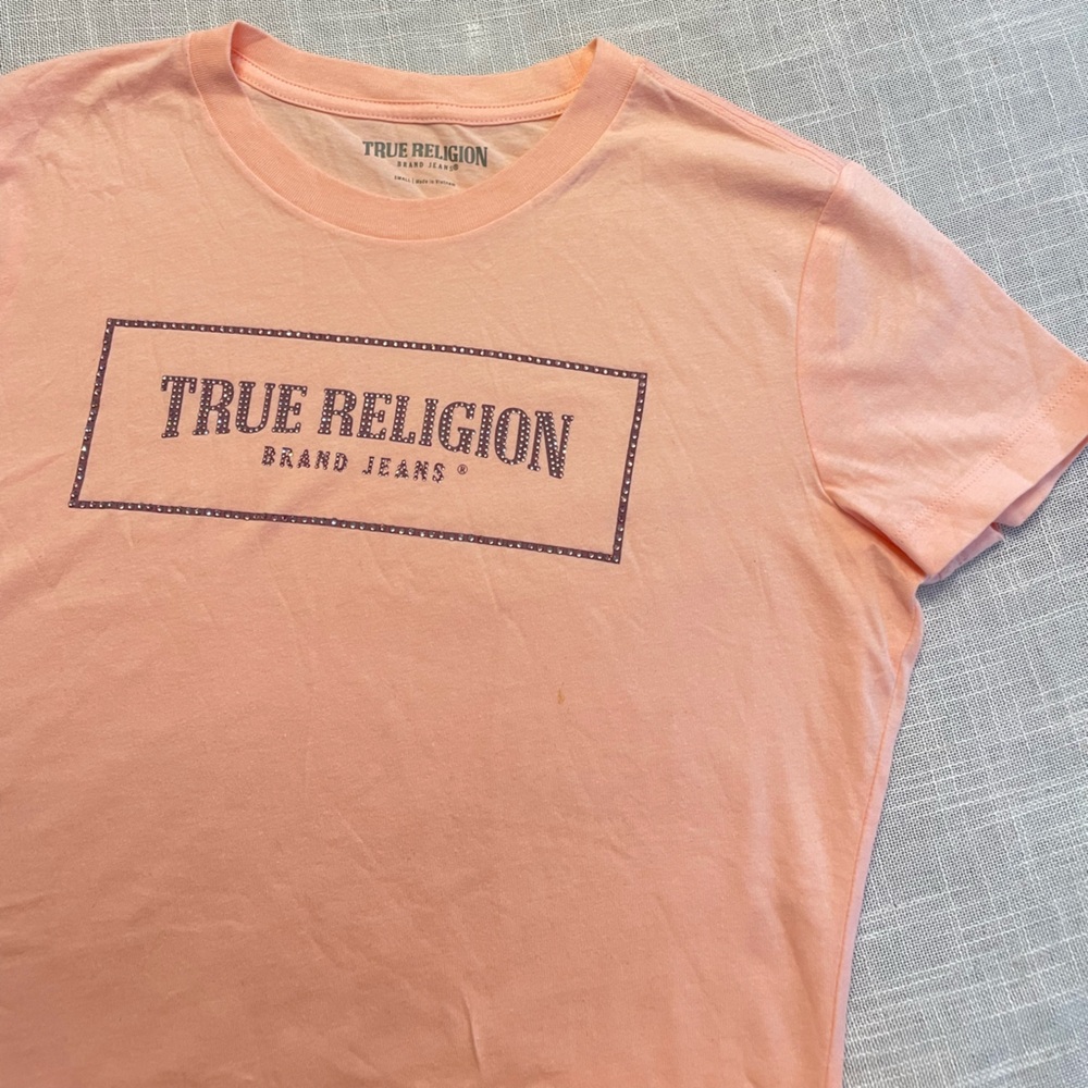 Rinestone True Religion Pink Top
